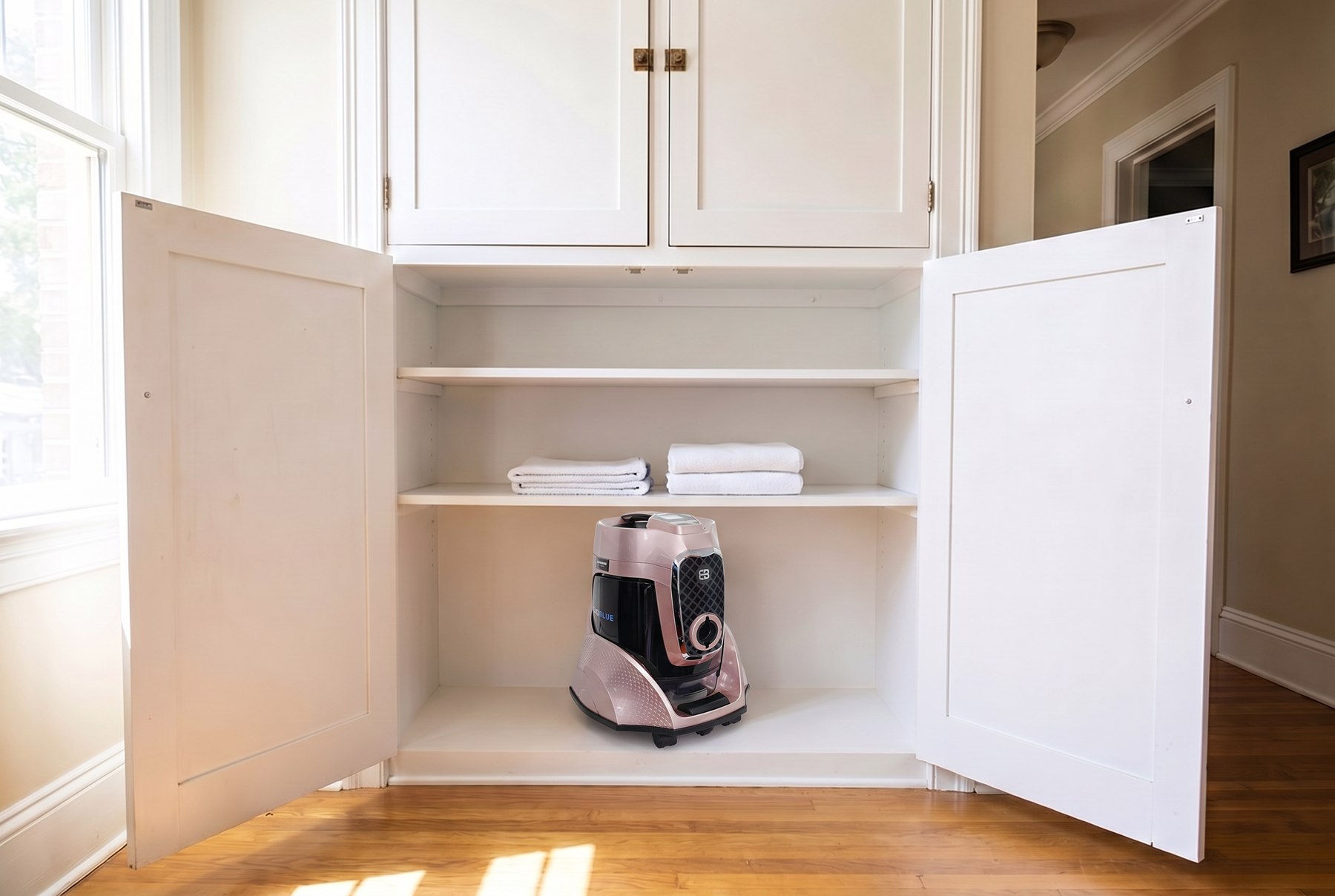 Clean cabinet with only EcoBlue