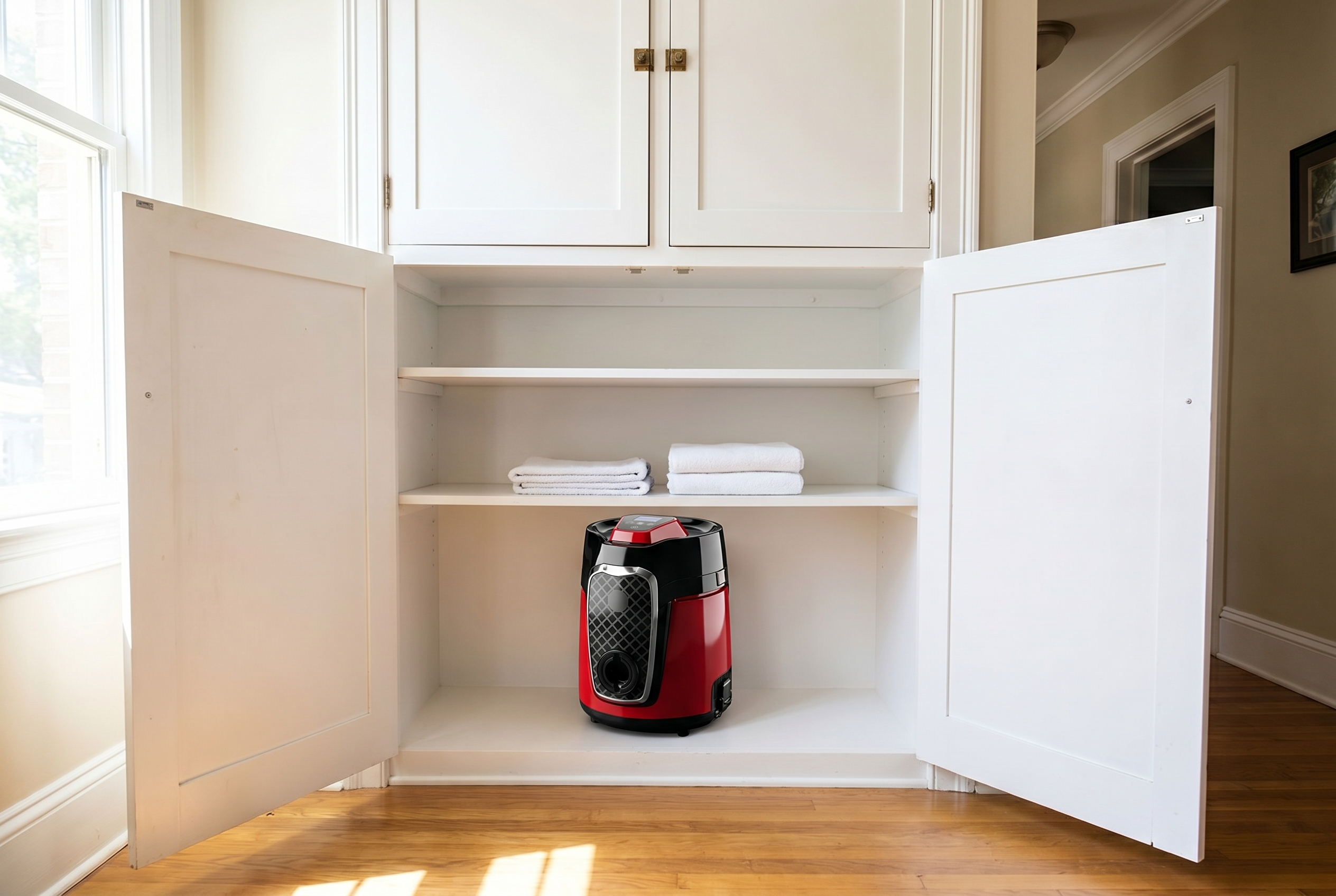 Clean cabinet with only EcoBlue